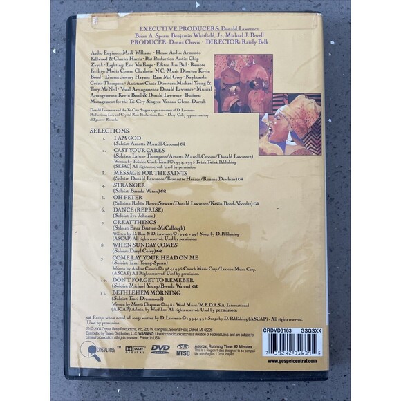 Donald Lawrence and the Tri-City Singers Bible Stories DVD 2004 Special Edition - Picture 2 of 5